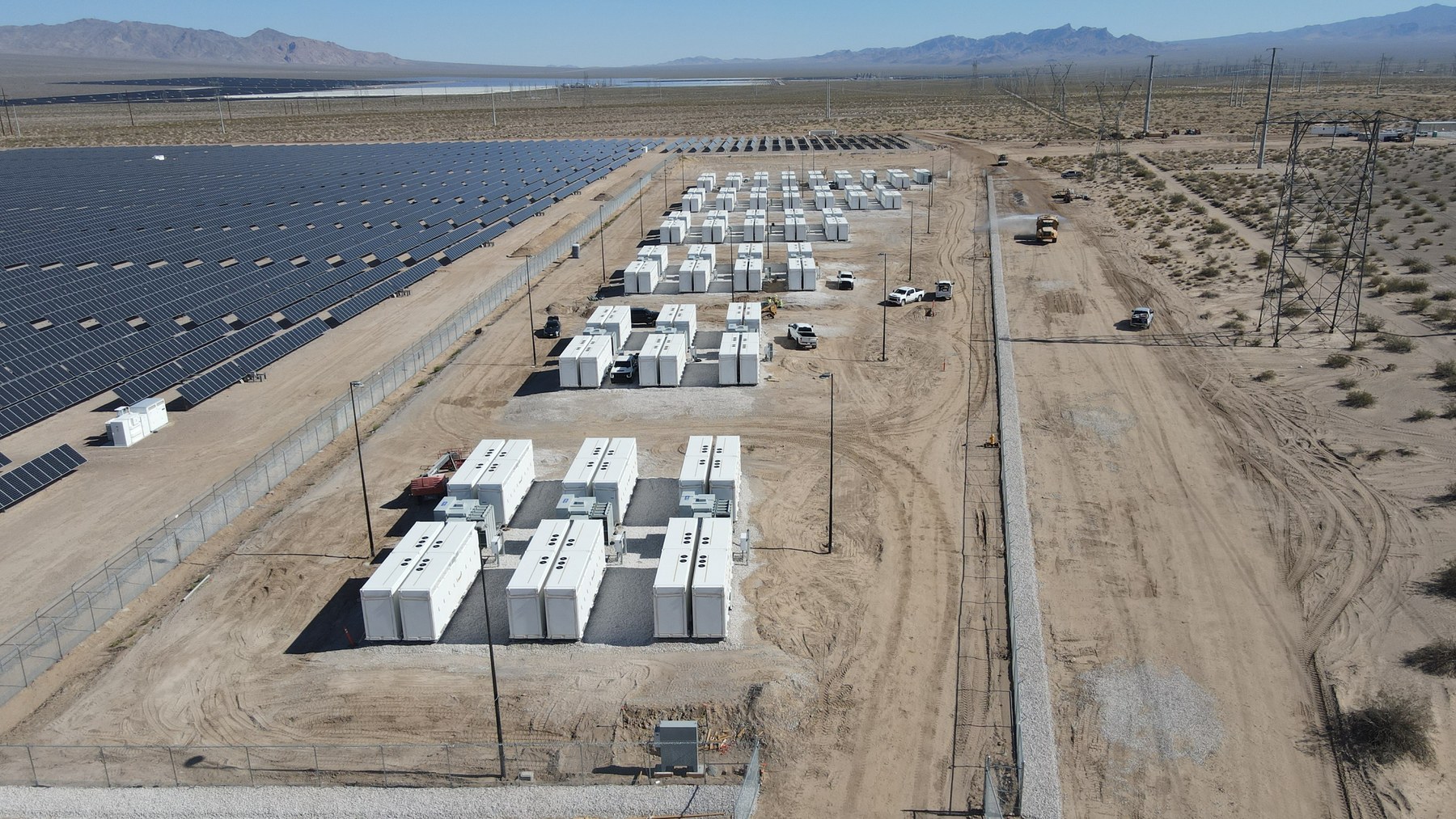 TransGrid site with solar arrays and battery storage
